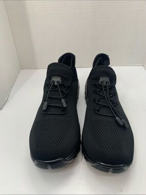 Comfort Wear Black Non-Slip Ortho Stretch Cushion Shoes Women's Size 8